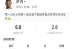 60分钟0射门！萨内数据：出场60分钟0射门 5次丢失球权 2次传中